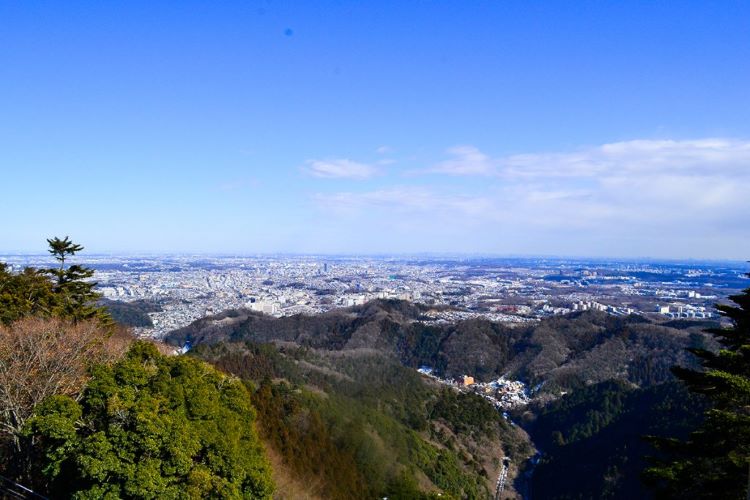 高尾山山頂からの景色